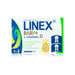 Linex Baby + Vitamin D3 kapky 8 ml