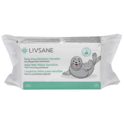 LIVSANE Dětské vlhčené ubrousky Sensitive 80 ks
