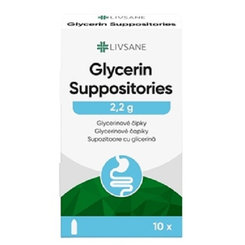 LIVSANE Glycerinové čípky 2,2 g 10 čípků