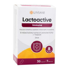 LIVSANE Lactoactive Immune Zinek 30 kapslí