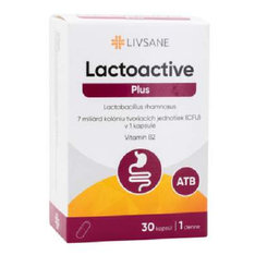LIVSANE Lactoactive Plus vitamin B2 30 kapslí