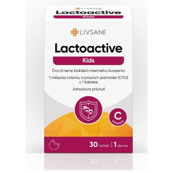 LIVSANE Lactoactive Kids jahoda 30 tablet