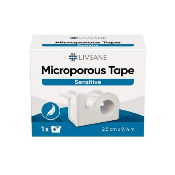 LIVSANE Sensitive mikroporézní páska 2,5 cm x 9,14 m