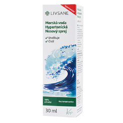 LIVSANE Mořská voda hypertonická nosní sprej 30 ml