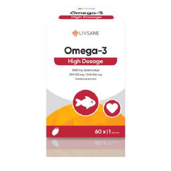 LIVSANE Omega-3 High Dosage 60 kapslí
