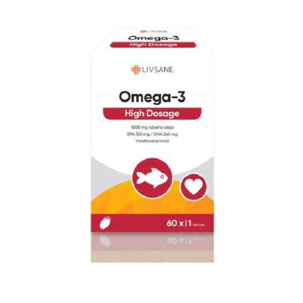 LIVSANE Omega-3 High Dosage 60 kapslí