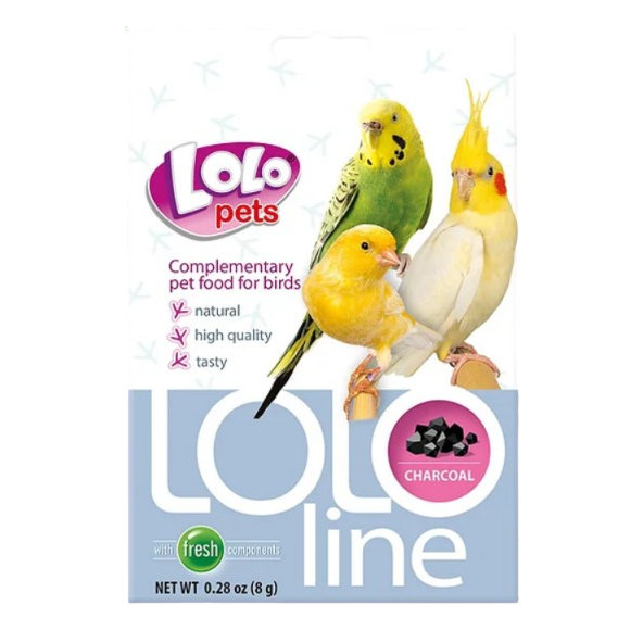 Lolopets černé uhlí pro ptáky 10 g