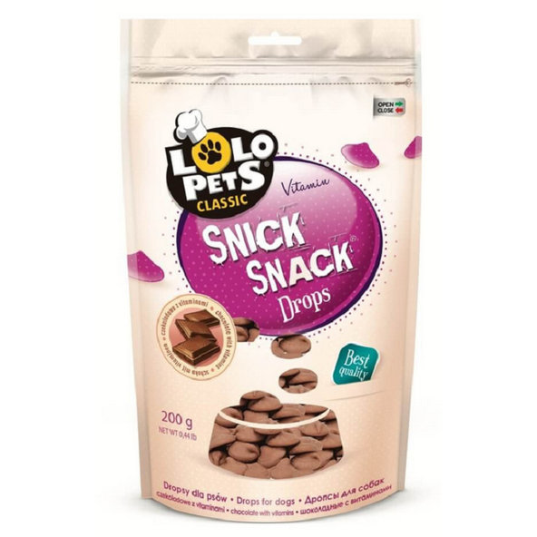 Lolopets pochoutka pro psy čokoládové dropsy 200 g