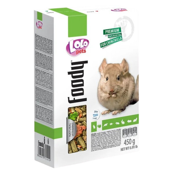 Lolopets krmivo pro činčily 450 g