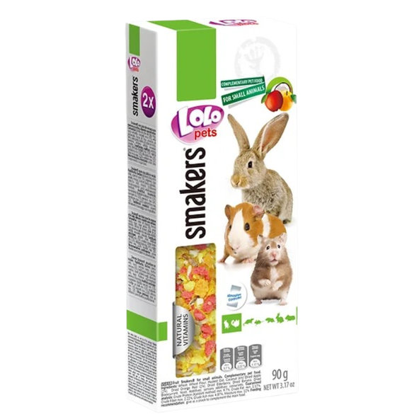 Lolopets ovocná tyčinka pro králíky a hlodavce 2 ks