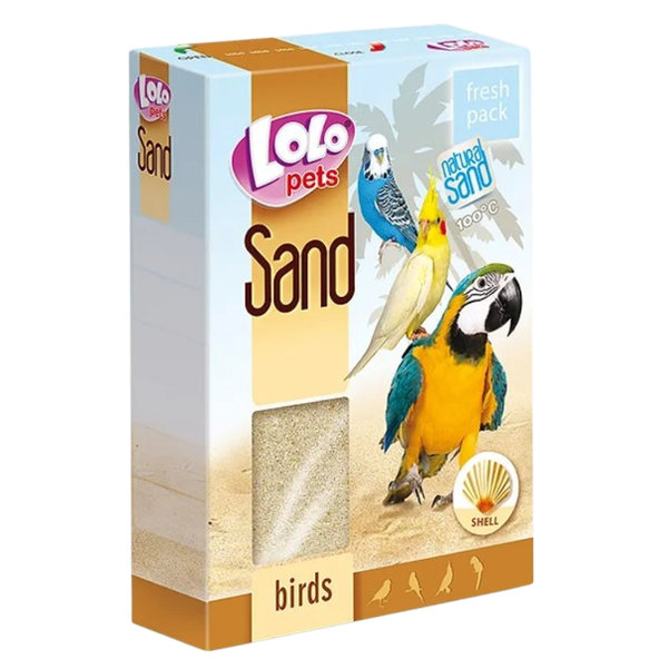 Lolopets mušlový písek pro ptáky 1500 g