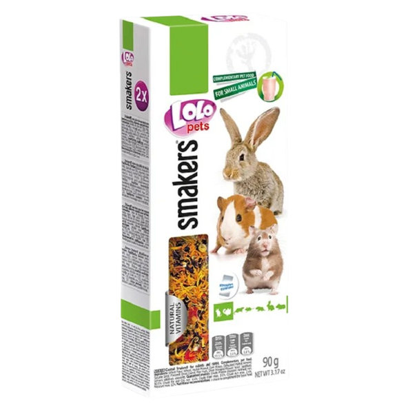 Lolopets tyčinka s květy pro hlodavce 2 ks