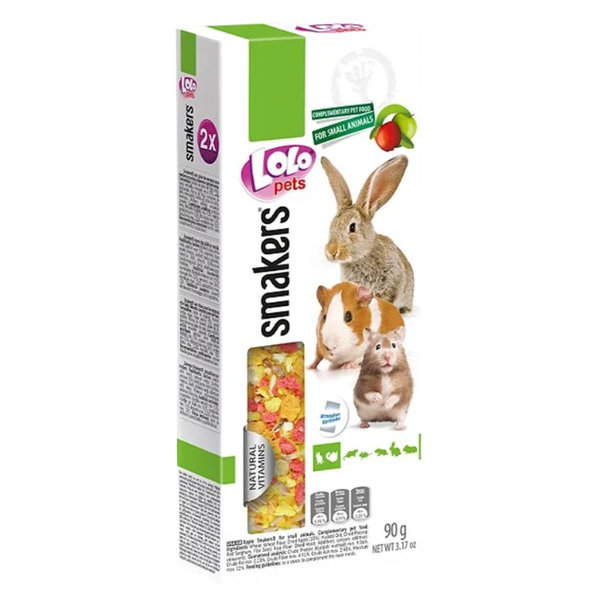 Lolopets tyčinka jablko pro králíky a hlodavce 2 ks