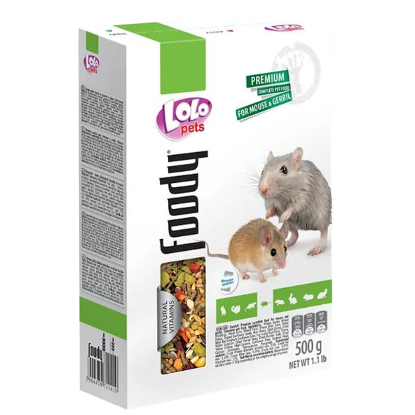 Lolopets základní krmivo pro myši 500 g