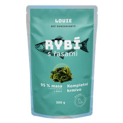 LOUIE kapsička pro psy rybí s řasou 300 g