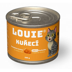 LOUIE konzerva pro kočky kuřecí s probiotiky 200 g