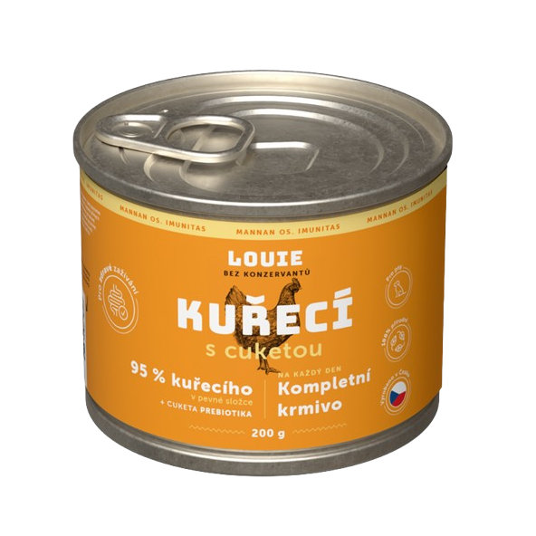 LOUIE konzerva pro psy kuřecí s cuketou 200 g