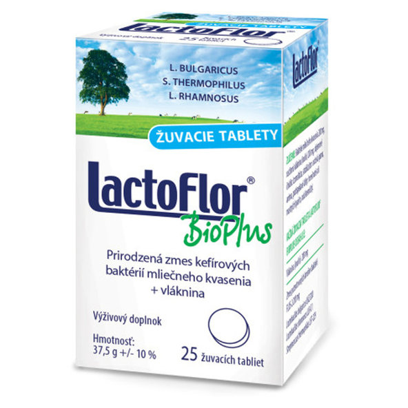 LactoFlor BioPlus 25 žvýkacích tablet