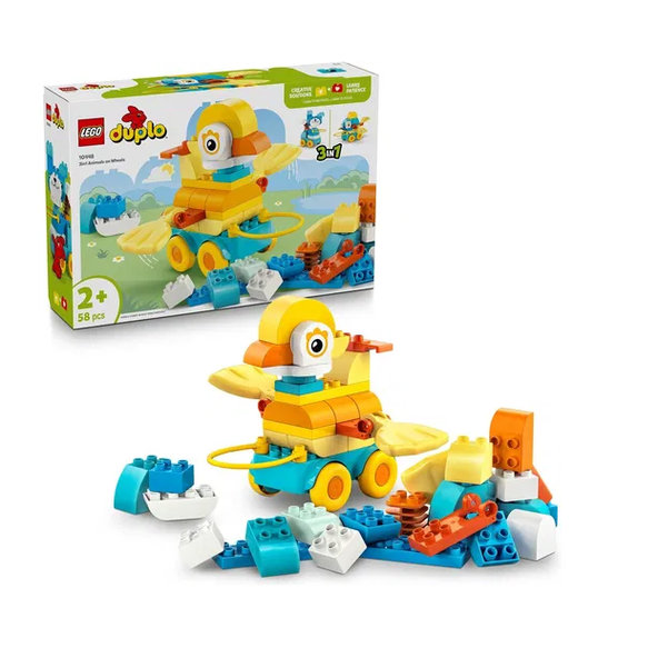 LEGO DUPLO 3 v 1 zvířátka na kolečkách 10448