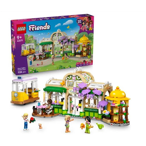 LEGO Friends kavárna plná rostlin a květinářství 42671