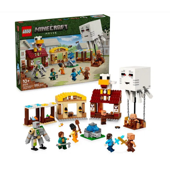 LEGO Minecraft balón v podobě Ghasta a útok 21273