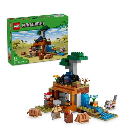 LEGO Minecraft Výprava do dolu a pásovec 21269