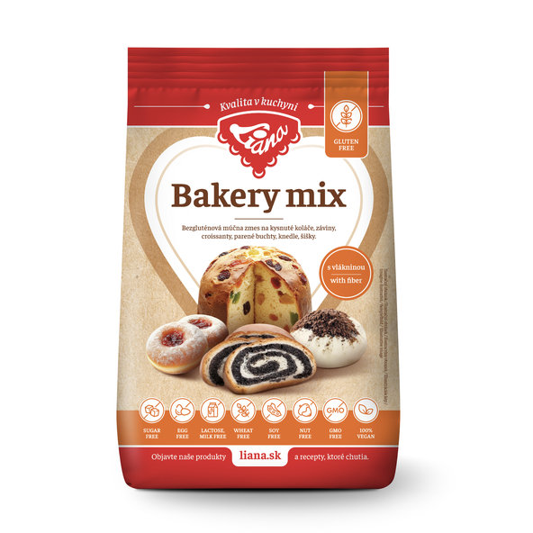 Liana Bakery Mix bezlepková směs na kynuté těsto 1000 g