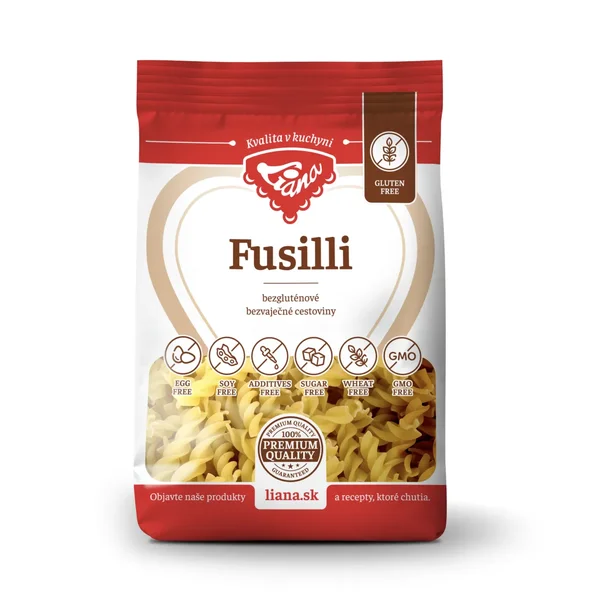 Liana Fusilli bezlepkové těstoviny 200 g