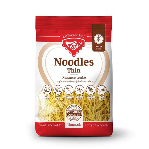 Liana Noodles Thin tenké nudle bezlepkové 200 g