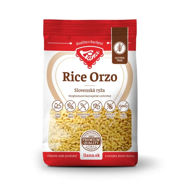 Liana Rice Orso slovenská rýže bezlepkové těstoviny 200 g