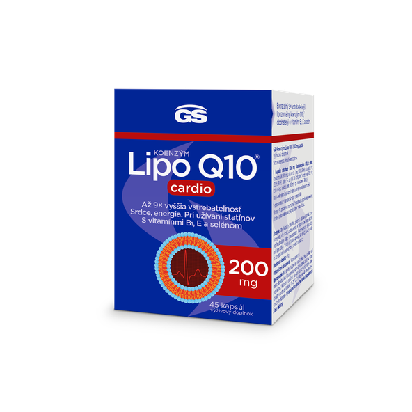 GS Koenzym Lipo Q10 Cardio 200 mg 45 kapslí