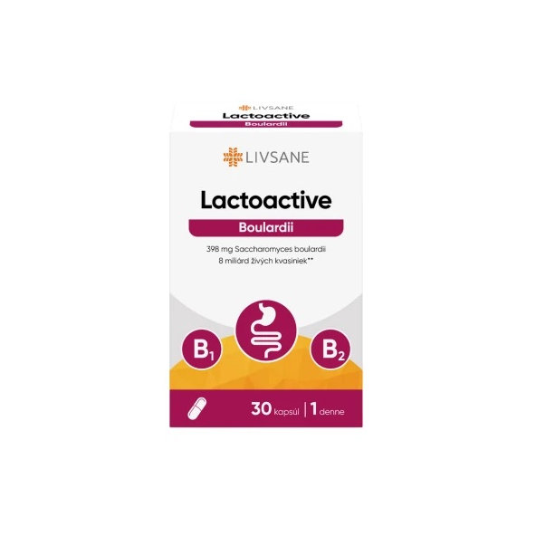 LIVSANE Lactoactive Boulardii probiotika 30 kapslí