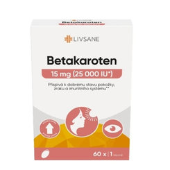 LIVSANE Betakaroten 25 000 IU 60 kapslí