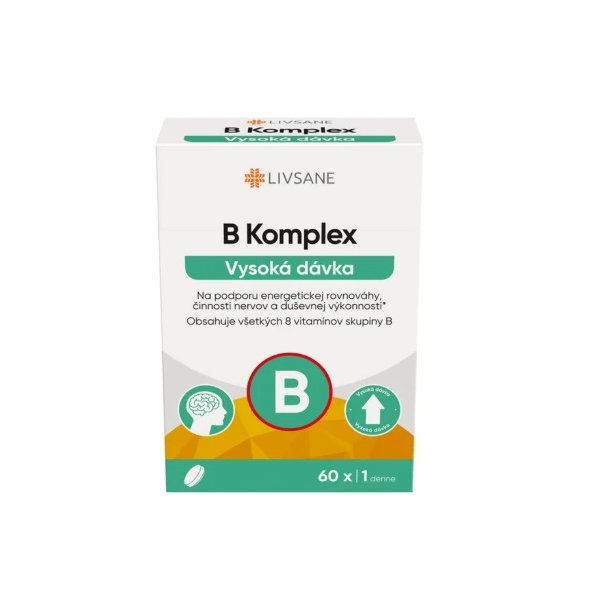 LIVSANE B Komplex vysoká dávka 60 tablet