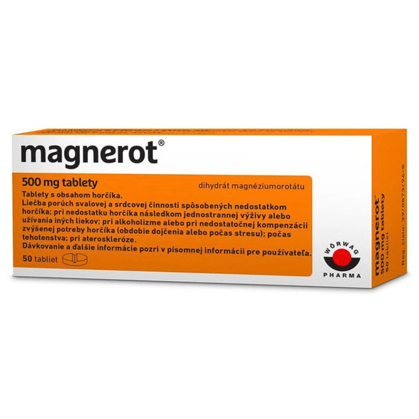 Magnerot 500 mg 50 tablet