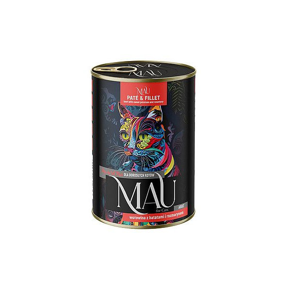 MAU Paté & Filet kapsička s hovězím, batáty a rozmarýnem 400 g