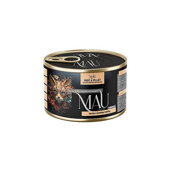 MAU Paté & Fillet konzerva s kachním masem, brusinkami a meduňkou 185 g