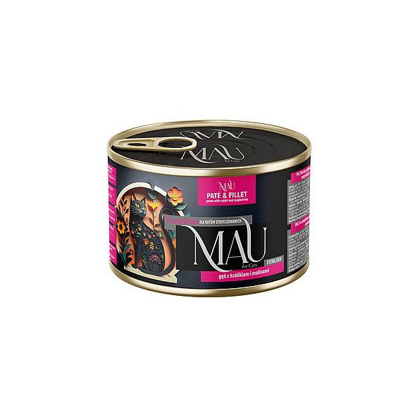 MAU Paté & Filet konzerva s husou, králíkem a malinami 185 g