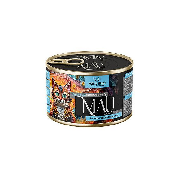 MAU Paté & Fillet konerva s karmínem a violkou trojbarevnou 185 g
