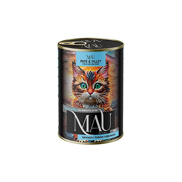 MAU Paté & Fillet konerva s karmínem a violkou trojbarevnou 400 g