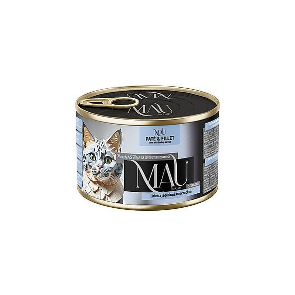MAU Paté & Fillet konzrva s jelením masem a zemolezem 185 g