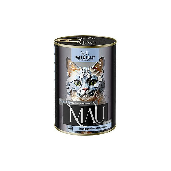 MAU Paté & Fillet konzrva s jelením masem a zemolezem 400 g