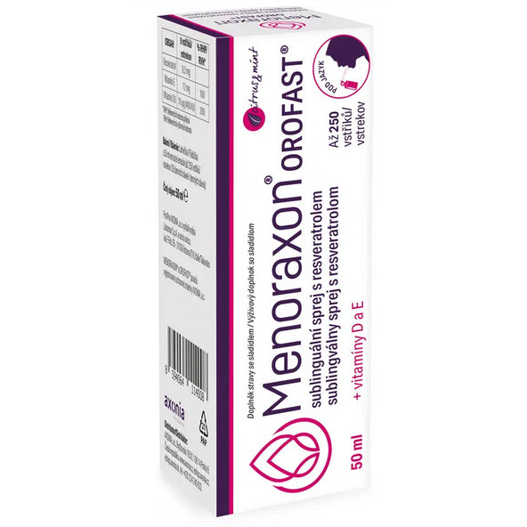 Menoraxon OROFAST sublingvální sprej citrus a máta 50 ml