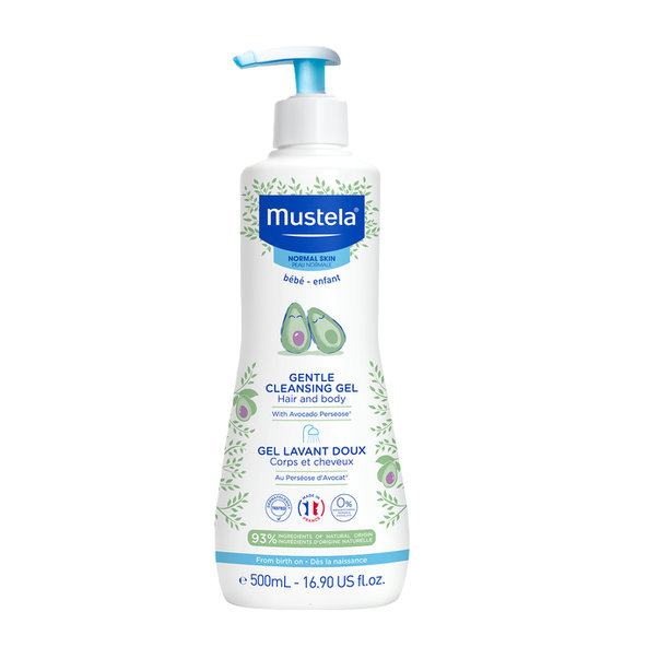 Mustela dětský jemný čisticí gel na tělo a vlasy 0 m+ 500 ml