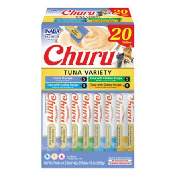 Inaba Churu Cat tuňák 4 příchutě 20 tub 280 g