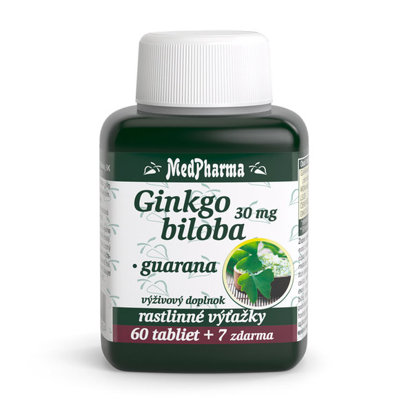 MedPharma Ginkgo biloba + guarana 60+7 tablet