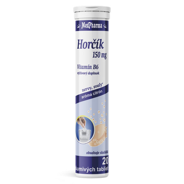 MedPharma Hořčík 150 mg + B6 20 šumivých tablet