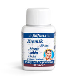 MedPharma Křemík 30 mg + biotin + selen + PABA 30+7 tablet