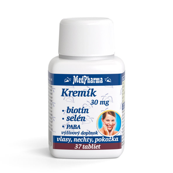 MedPharma Křemík 30 mg + biotin + selen + PABA 30+7 tablet