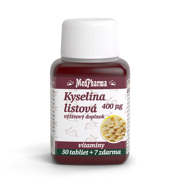 MedPharma Kyselina listová 400 mcg 30+7 tablet